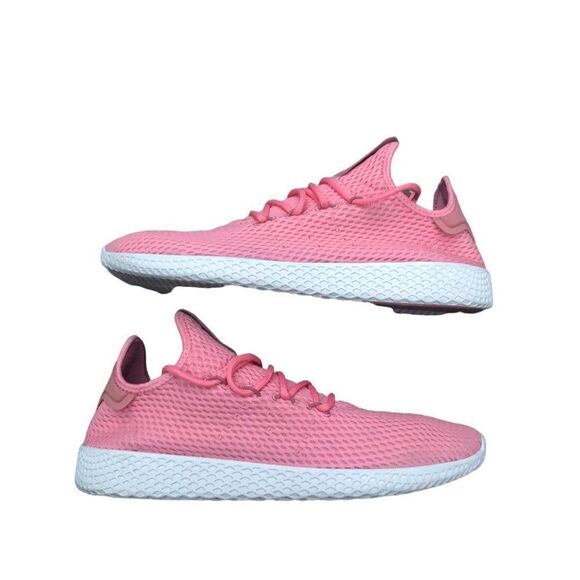 Rare 2017 Adidas X Pharrell Hu Tennis Shoes Tactile Rose Size 11 Pink - Picture 6 of 14